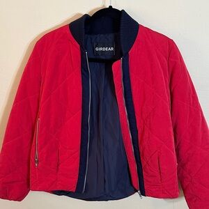 Women's Red Quilted Jacket